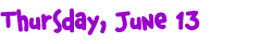 June 13
