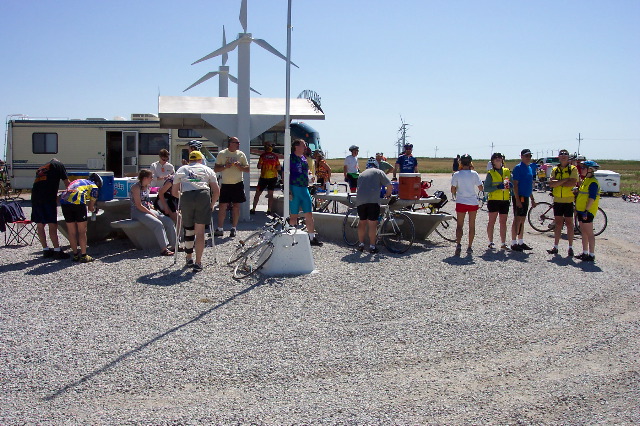 At the wind farm